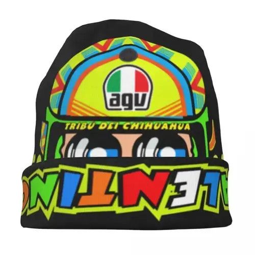 Japanese Brand × Vintage Moto-Gp Rossi-Speed Racing Bonnet Hats Size ONE SIZE - 3 Thumbnail