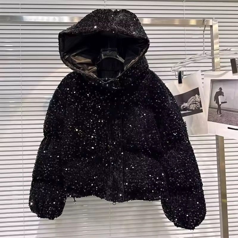 Other Streetwear Designer Black Rivets Warm Jacket Y2k Size L / US 10 / IT 46 - 4 Thumbnail