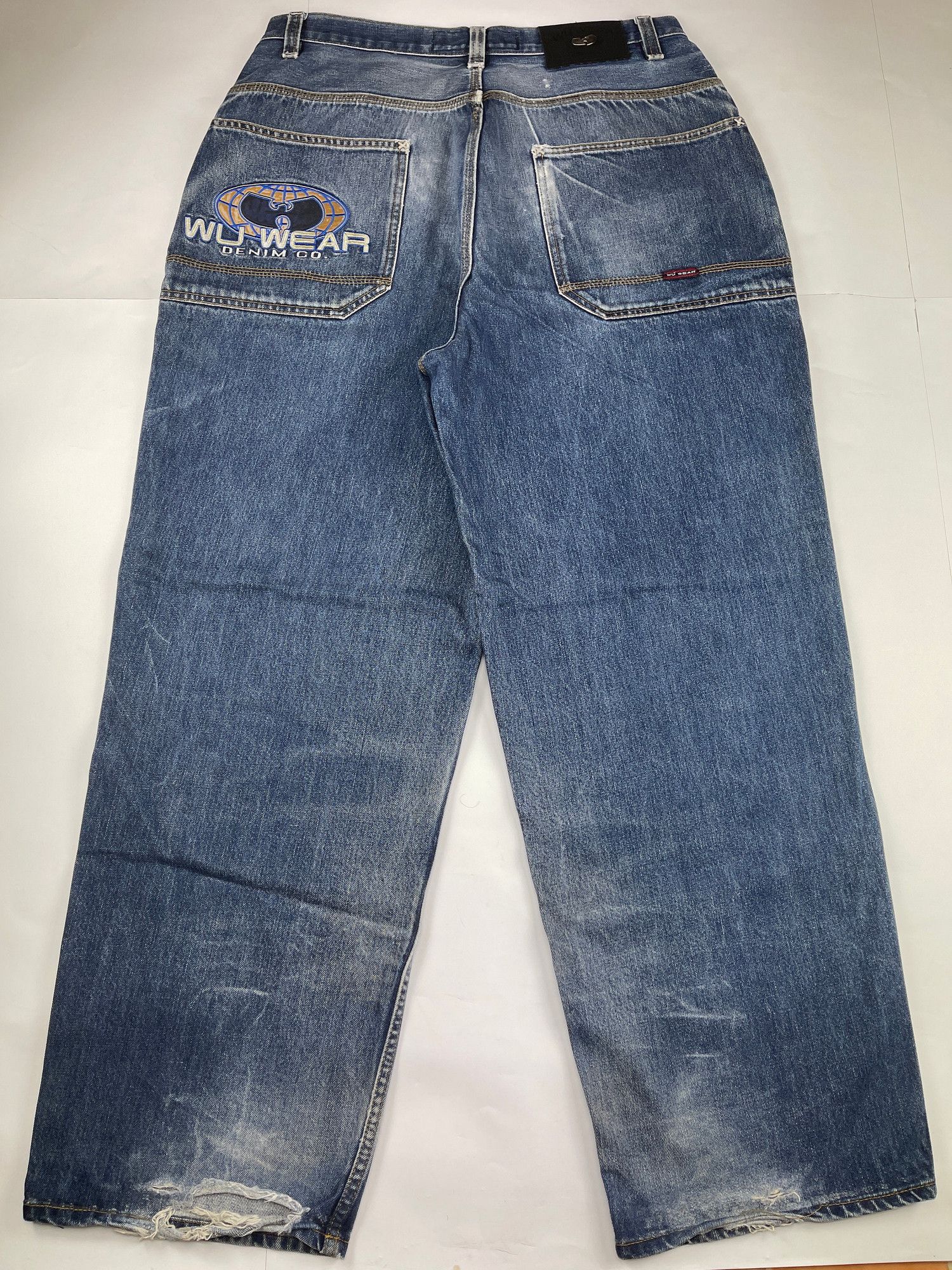 Wu Wear WU WEAR jeans, vintage hip hop baggy, 90s Wu-Tang