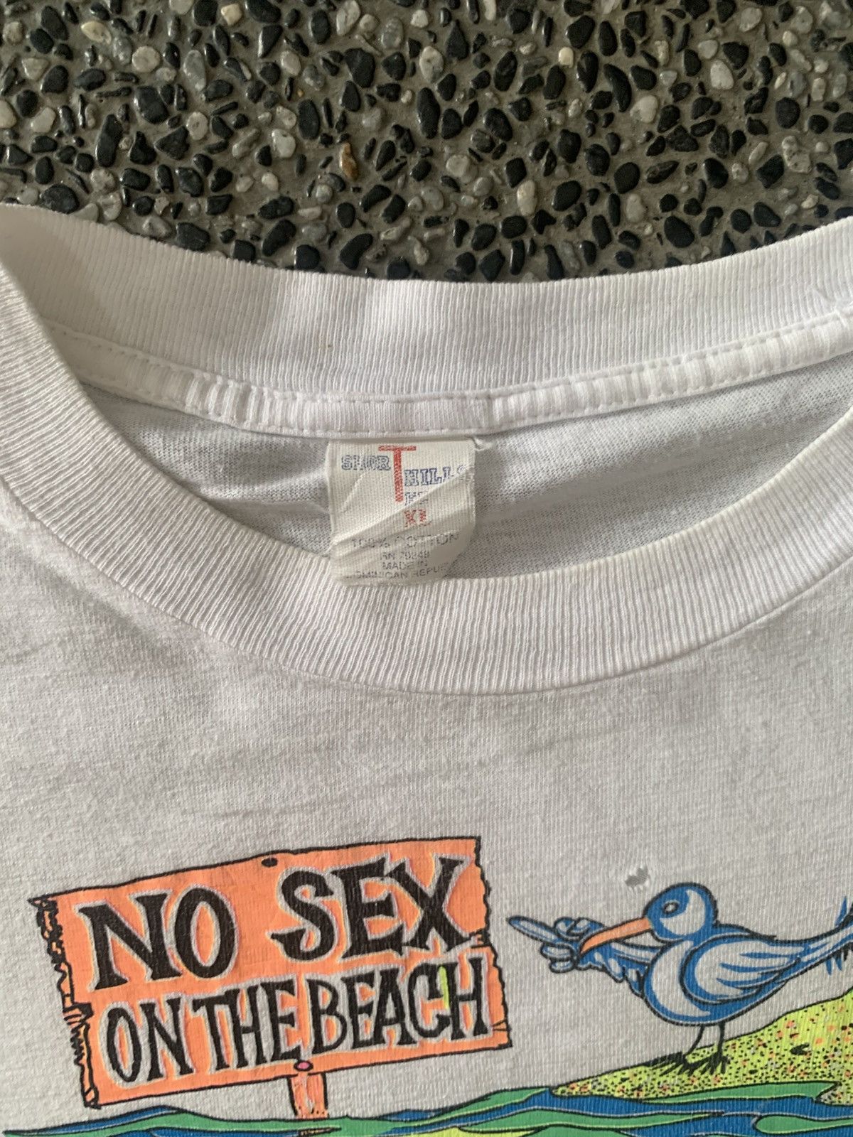 Vintage Vintage 90s Funny Graphics “No Sex On The Beach” T shirt Size US XL / EU 56 / 4 - 8 Thumbnail