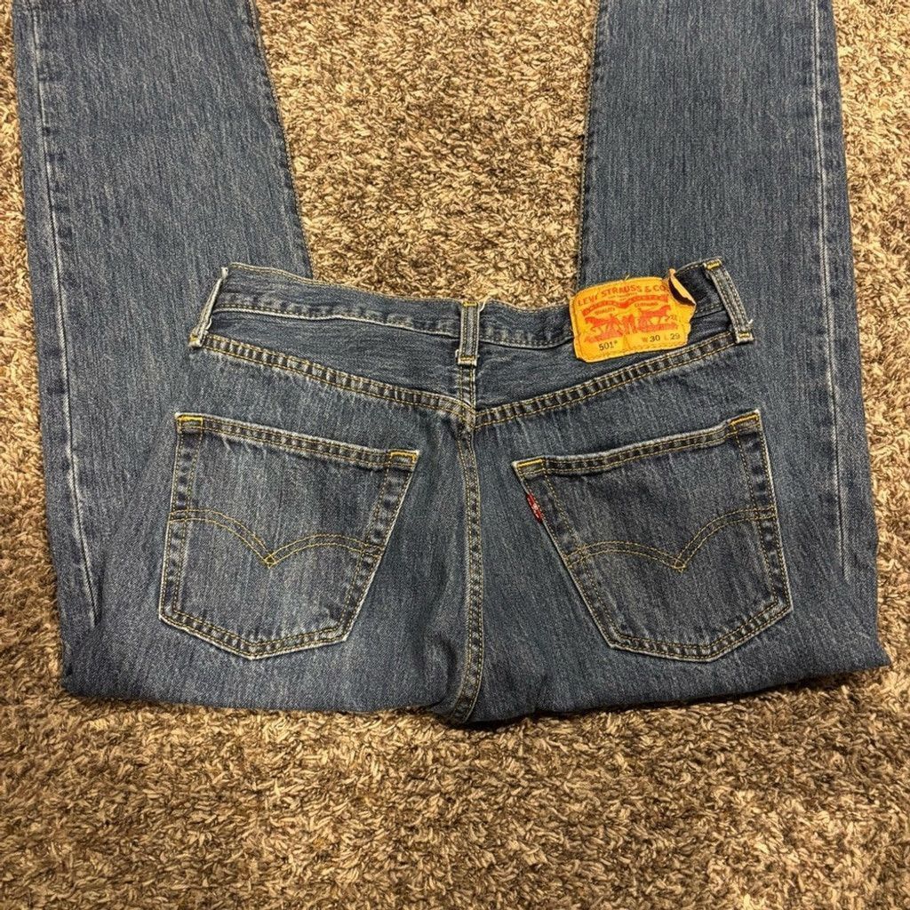 Levi's Men’s Levi's 501 Regular Straight Jeans Size US 30 / EU 46 - 3 Thumbnail