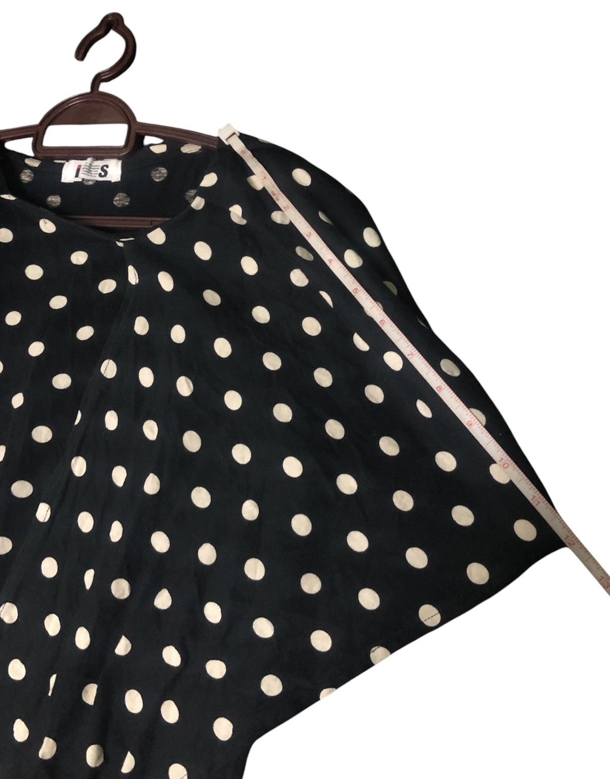 Designer × Issey Miyake Issey Miyake Rare Design Blouse Polka Dots Black and White Size S / US 4 / IT 40 - 5 Thumbnail