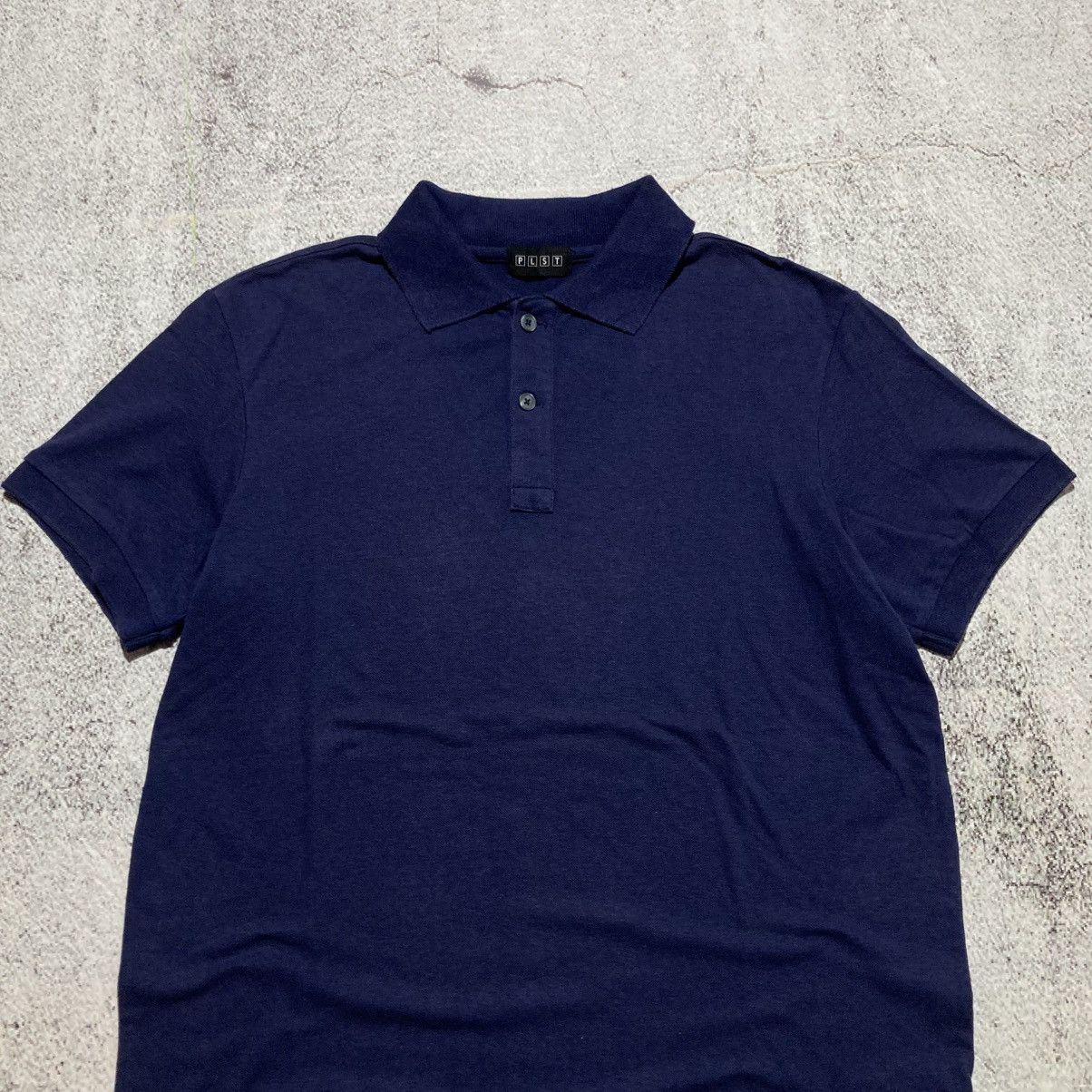 Japanese Brand Vintage PLST by Issey Miyake Colar Camo Polo Tshirt Designer Size US L / EU 52-54 / 3 - 2 Thumbnail