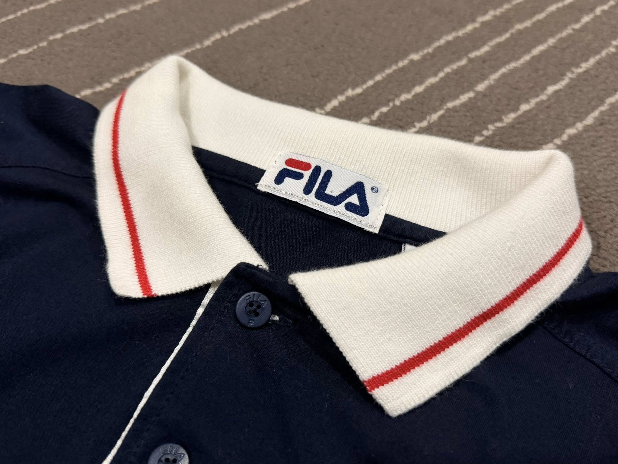 Fila Vintage FILA blue black polo S 3151 Size US XS / EU 42 / 0 - 10 Thumbnail