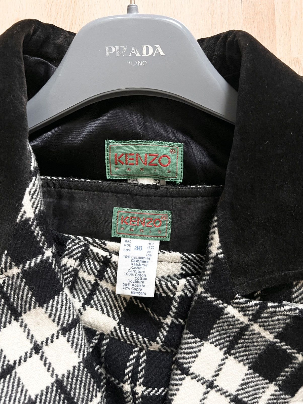 Kenzo Complete Set – Kenzo 1980s Wool & Cashmere Size XS / US 0-2 / IT 36-38 - 4 Thumbnail