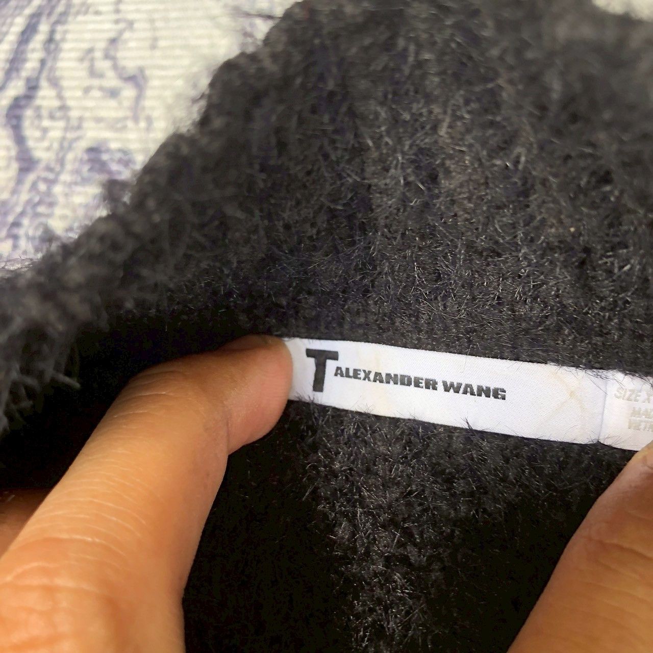 T by Alexander Wang T by Alexander Wang Fuzzy Rib Knit Mock Neck Sweater Size XS / US 0-2 / IT 36-38 - 6 Thumbnail