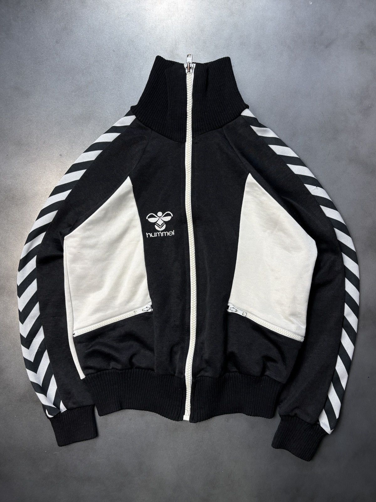 Hummel × Vintage Vintage Hummel Track Suit Top 1970s Denmark Jacket Sport Zip Size US XS / EU 42 / 0 - 2 Thumbnail