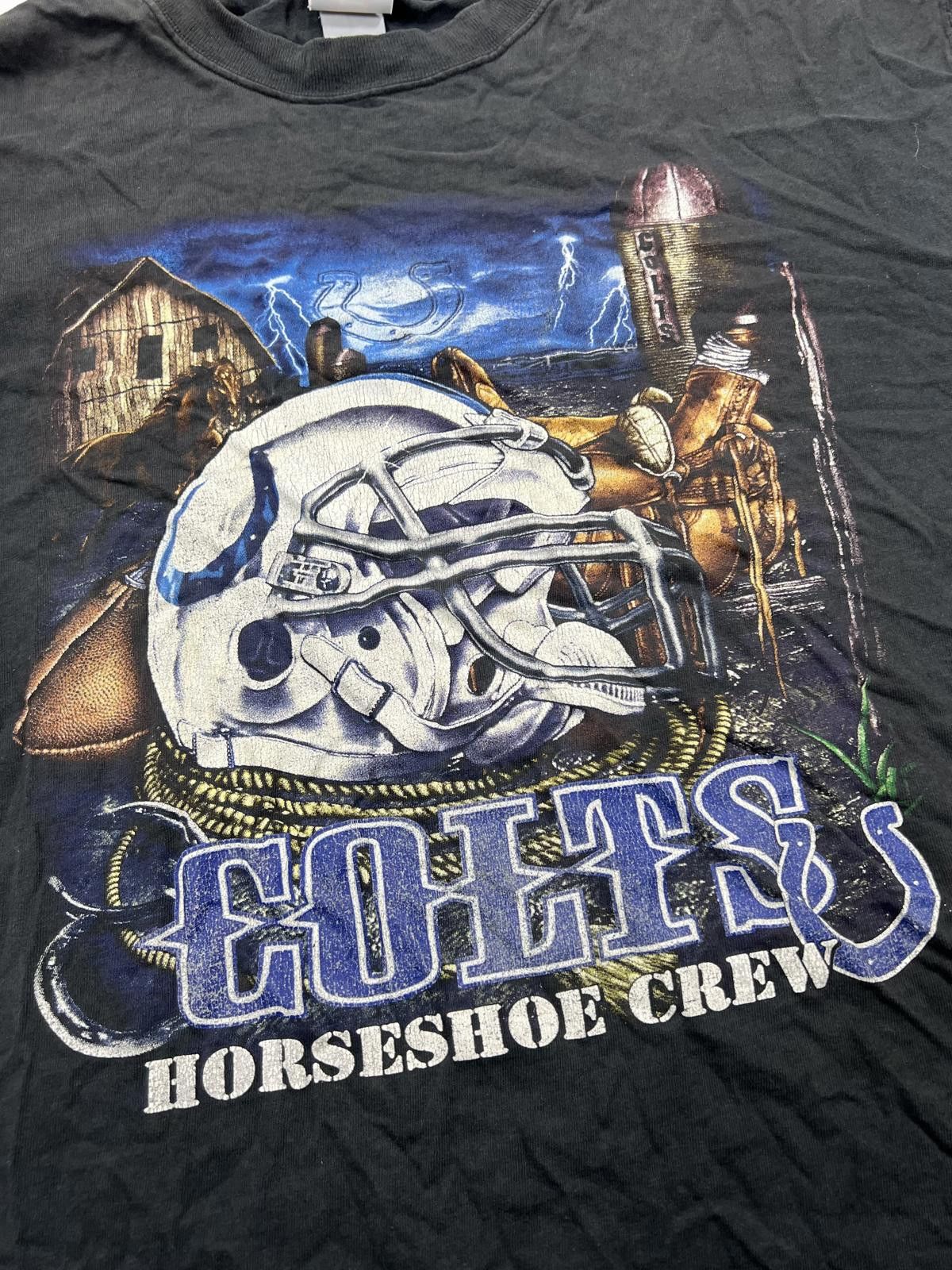 NFL Vintage Colts Horseshoe Crew NFL T-Shirt Size US L / EU 52-54 / 3 - 2 Thumbnail