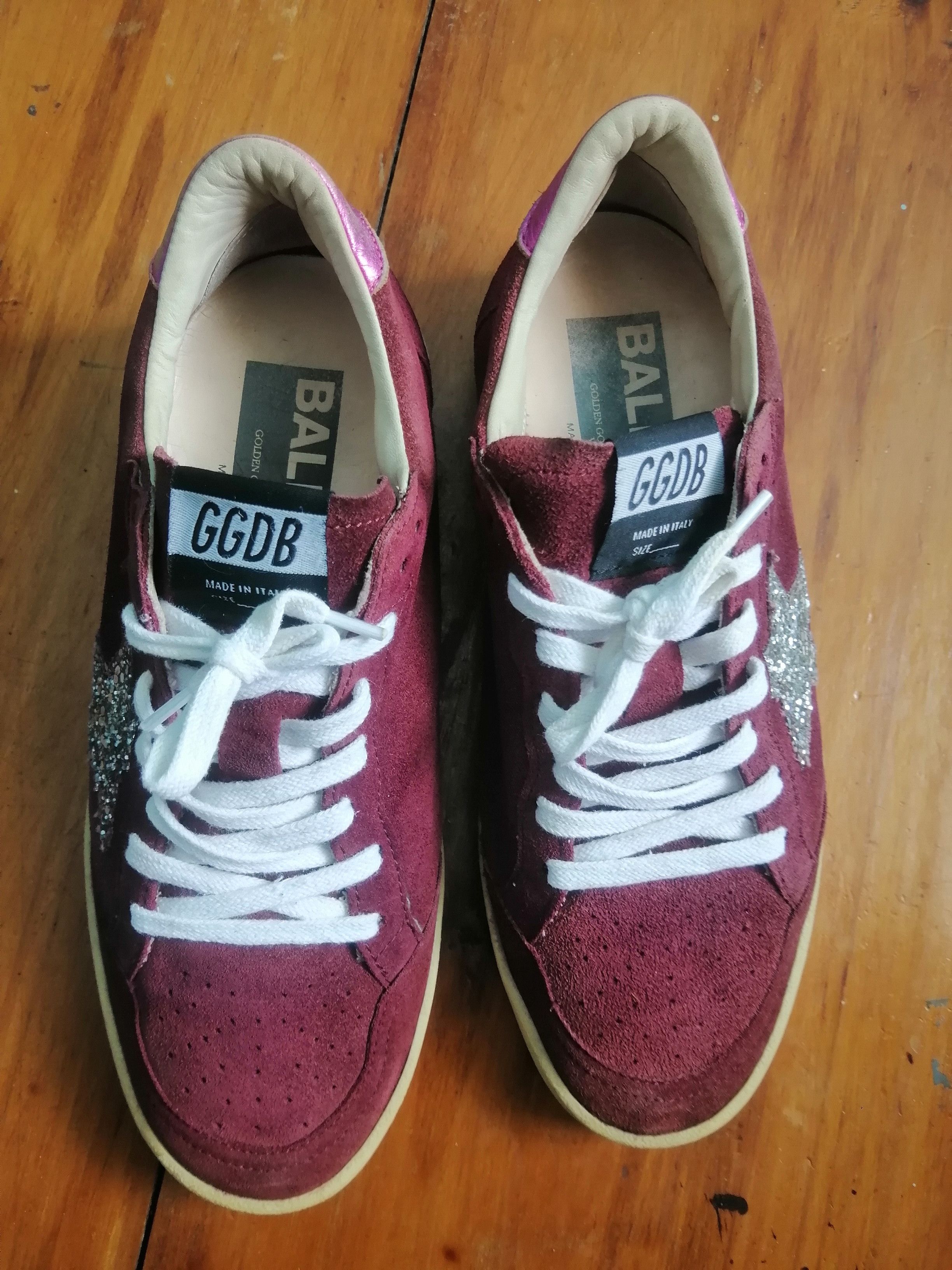 Golden Goose Maroon Golden Goose Ballstar Size US 5 / EU 37 - 2 Thumbnail