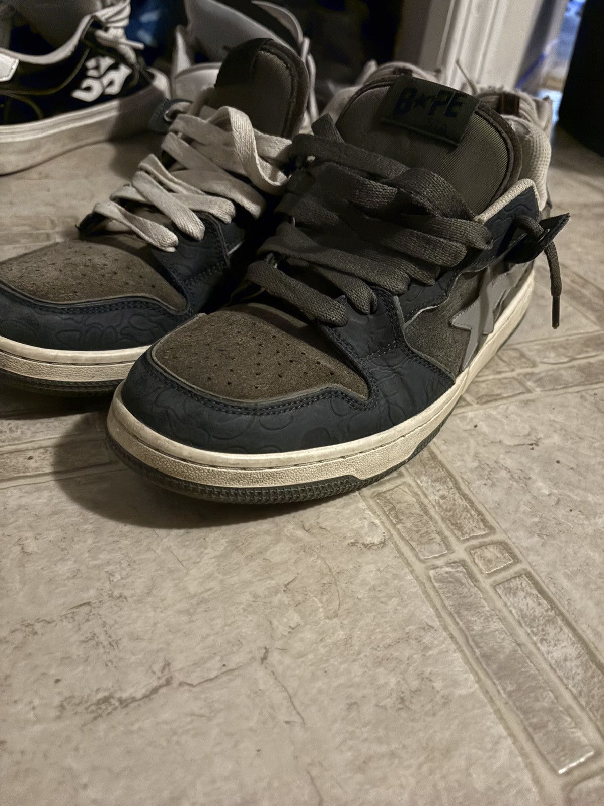 Bape Bape SK8 Sta, (army green / dark blue) Size US 11 / EU 44 - 1 Thumbnail