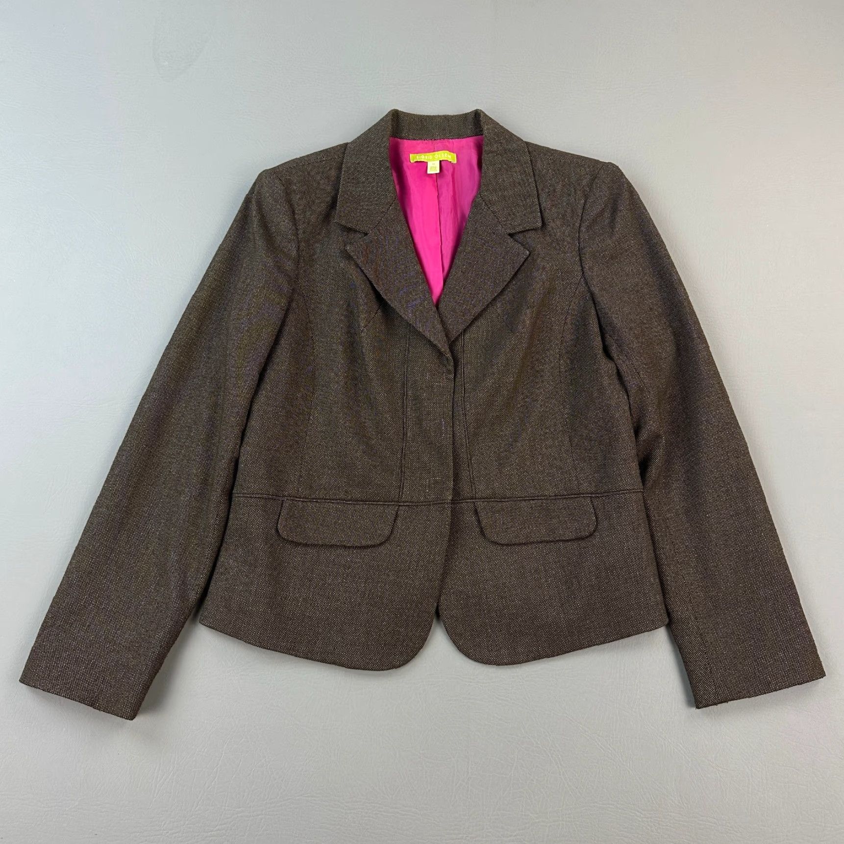 Vintage Sigrid Olsen Pantsuit Women's 10 Brown Blazer Slacks Career Office Set of 2 - Jacket Pants, Brown, Regular, 2 Piece, Veuillez, Dry Clean Only Size 32" / US 10 / IT 46 - 3 Thumbnail