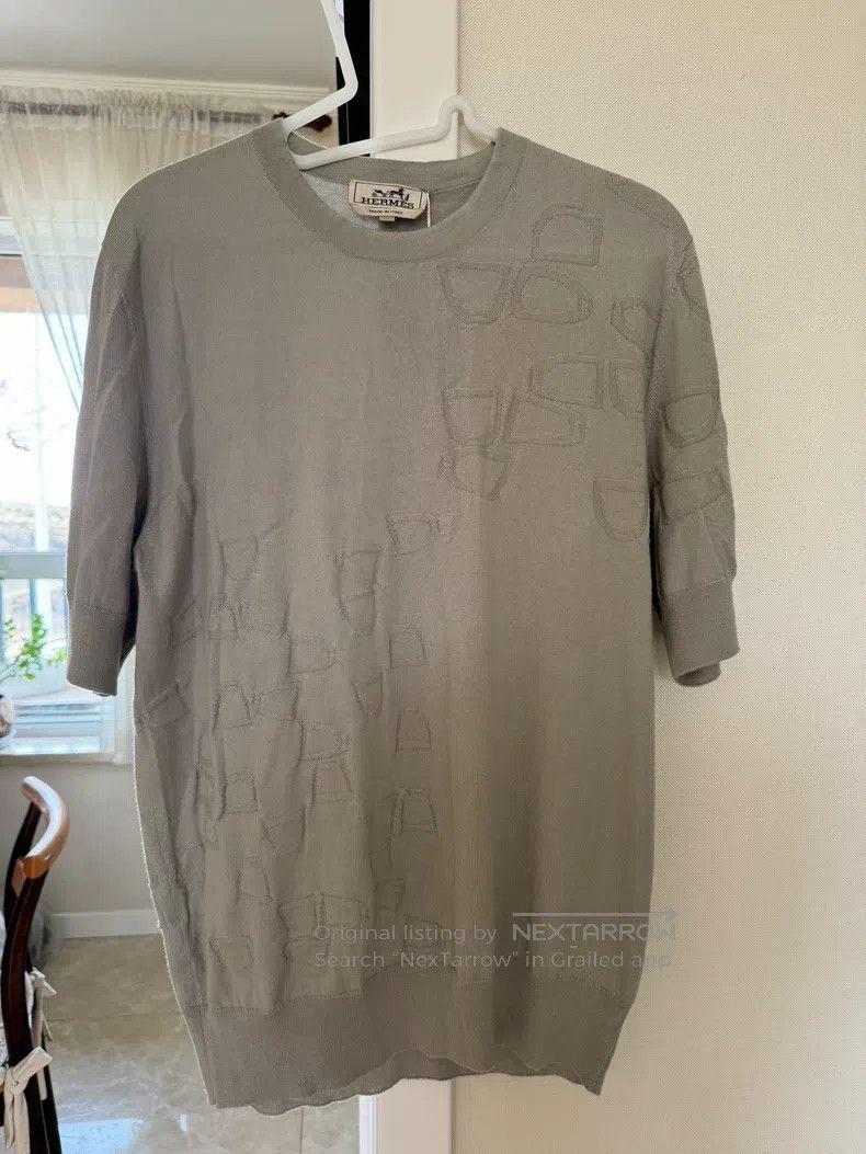 Hermes Hermes Cashmere short-sleeved shirt Size US M / EU 48-50 / 2 - 1 Thumbnail