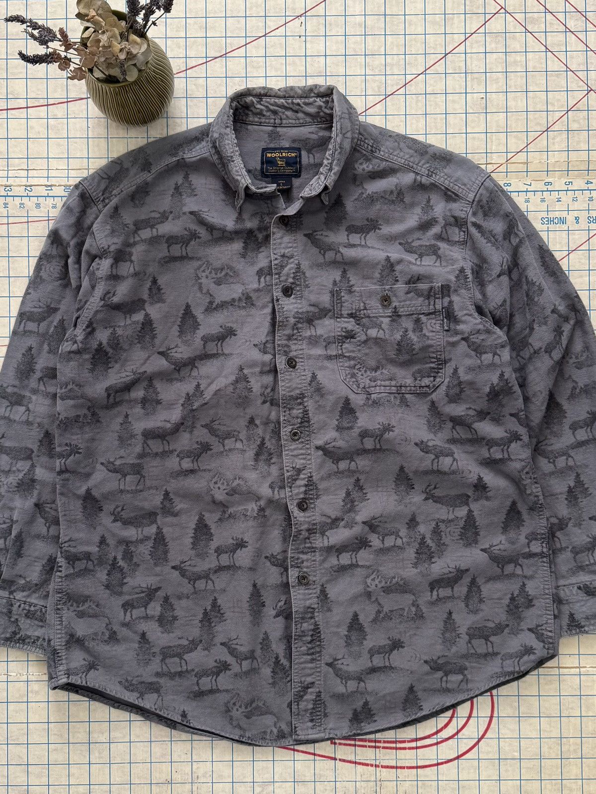 Other × Woolrich Woolen Mills Vintage Woolrich Elk Motif Button Up Shirt Mens Size Large Size US L / EU 52-54 / 3 - 2 Thumbnail
