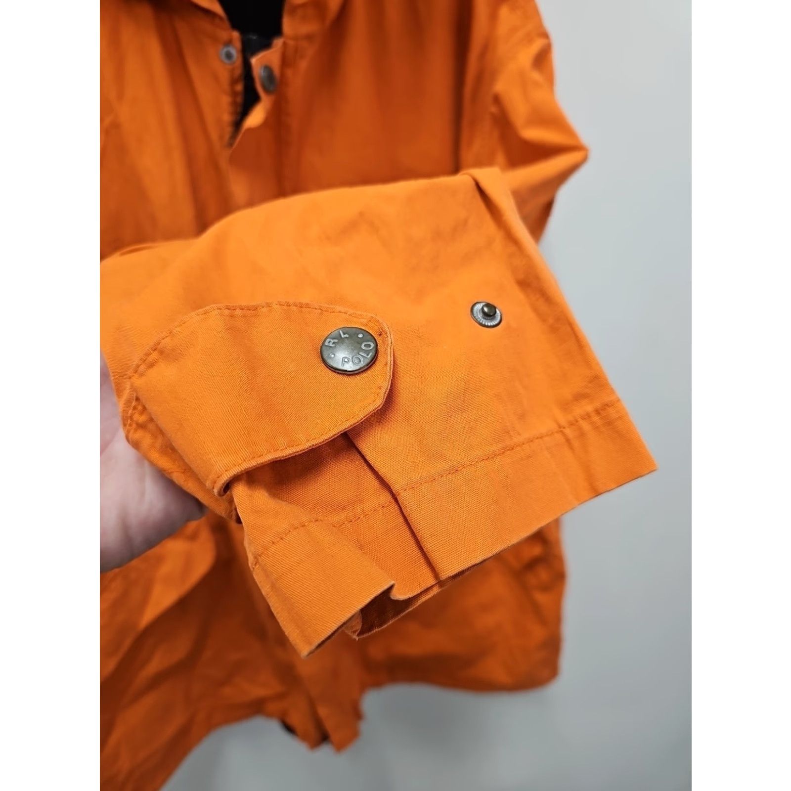 Polo Ralph Lauren Vtg Polo Ralph Lauren Parka Jacket Men's Sz L Orange Hooded Full Zip Solid Vintage Style Casual Winter Outdoor Classic 90s Mens Size US L / EU 52-54 / 3 - 6 Thumbnail