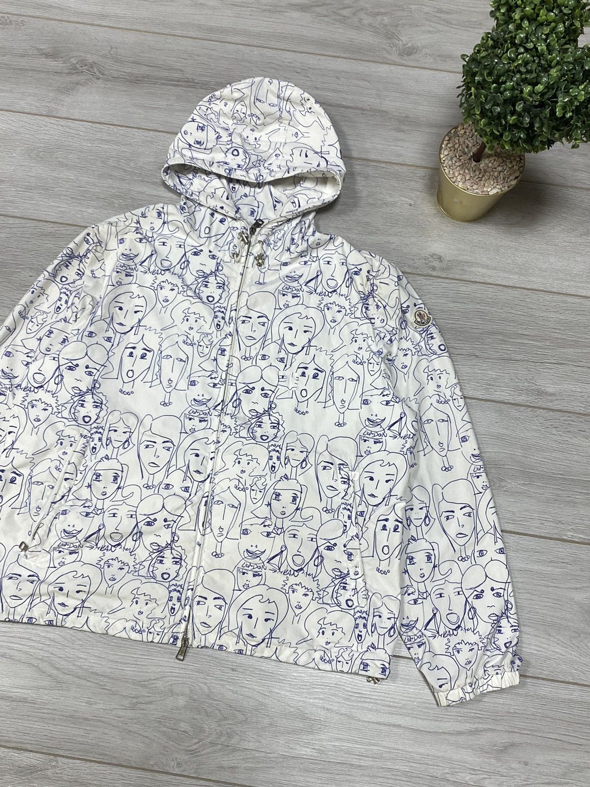 Moncler Moncler RARE Alexandrite over print painted faces | Grailed