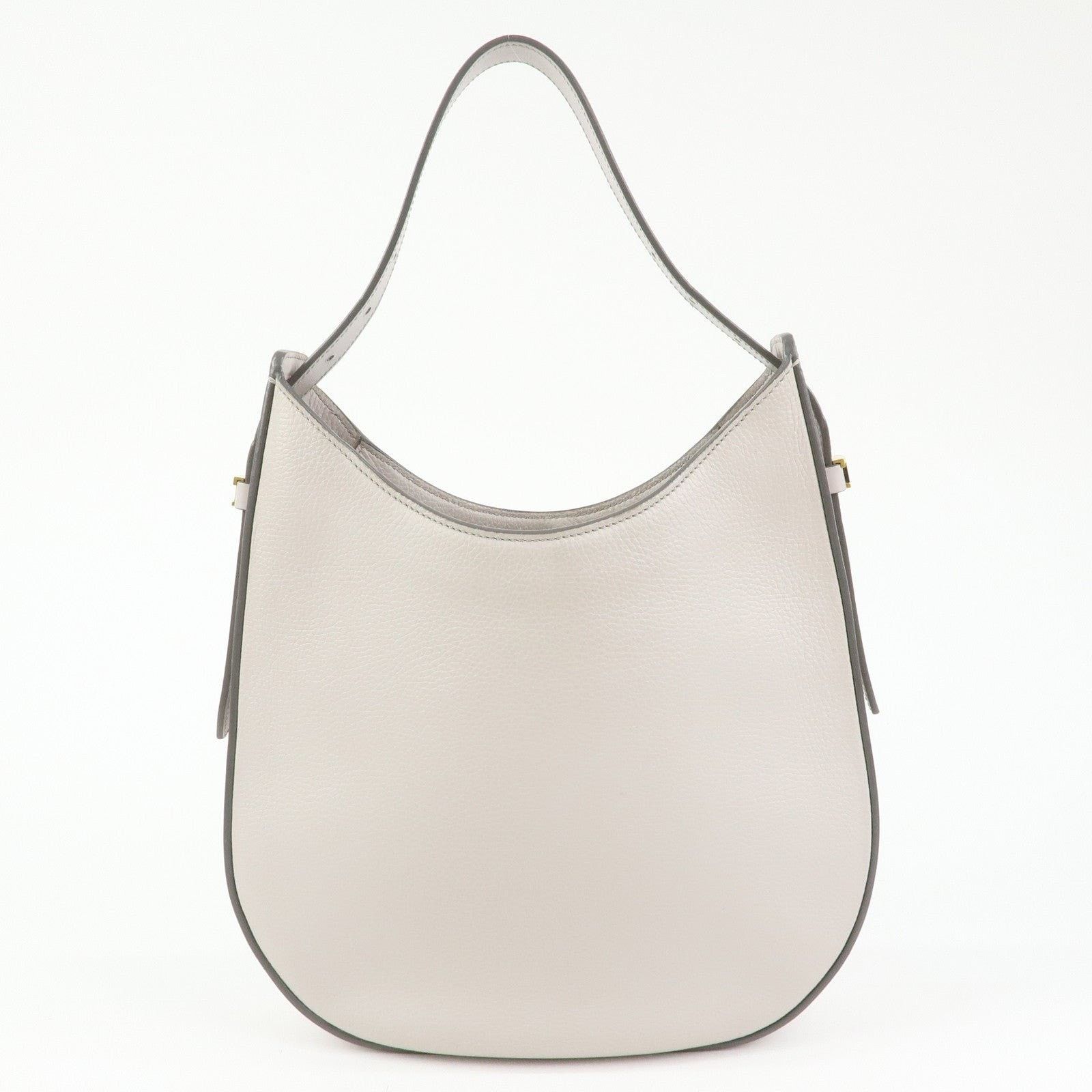 Tod's Tod's Oboe Medium Calfskin Hobo Bag Gray Size ONE SIZE - 2 Thumbnail