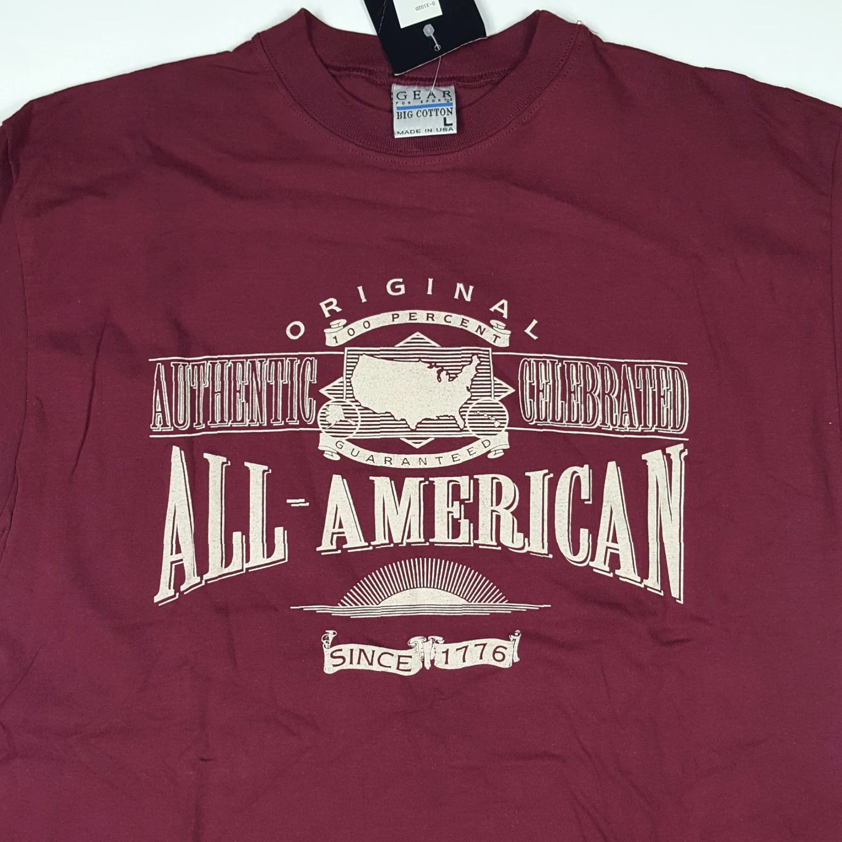 Vintage VINTAGE GEAR FOR SPORTS T-Shirt Men L USA Made Retro Y2K Outdoor Solid Red Graphic Print Shirt Size US L / EU 52-54 / 3 - 2 Thumbnail