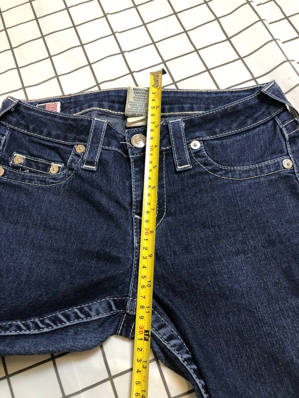 True Religion True Relion Johnny Dark Blue Wash Denim Jeans Women Size 28" / US 6 / IT 42 - 11 Thumbnail