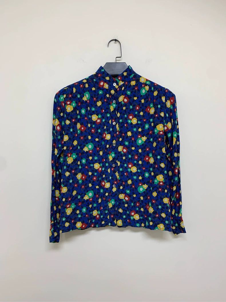 Saint Laurent Paris saint Laurent parisShirt covered with dust and flowers shi Size XS / US 0-2 / IT 36-38 - 1 Thumbnail