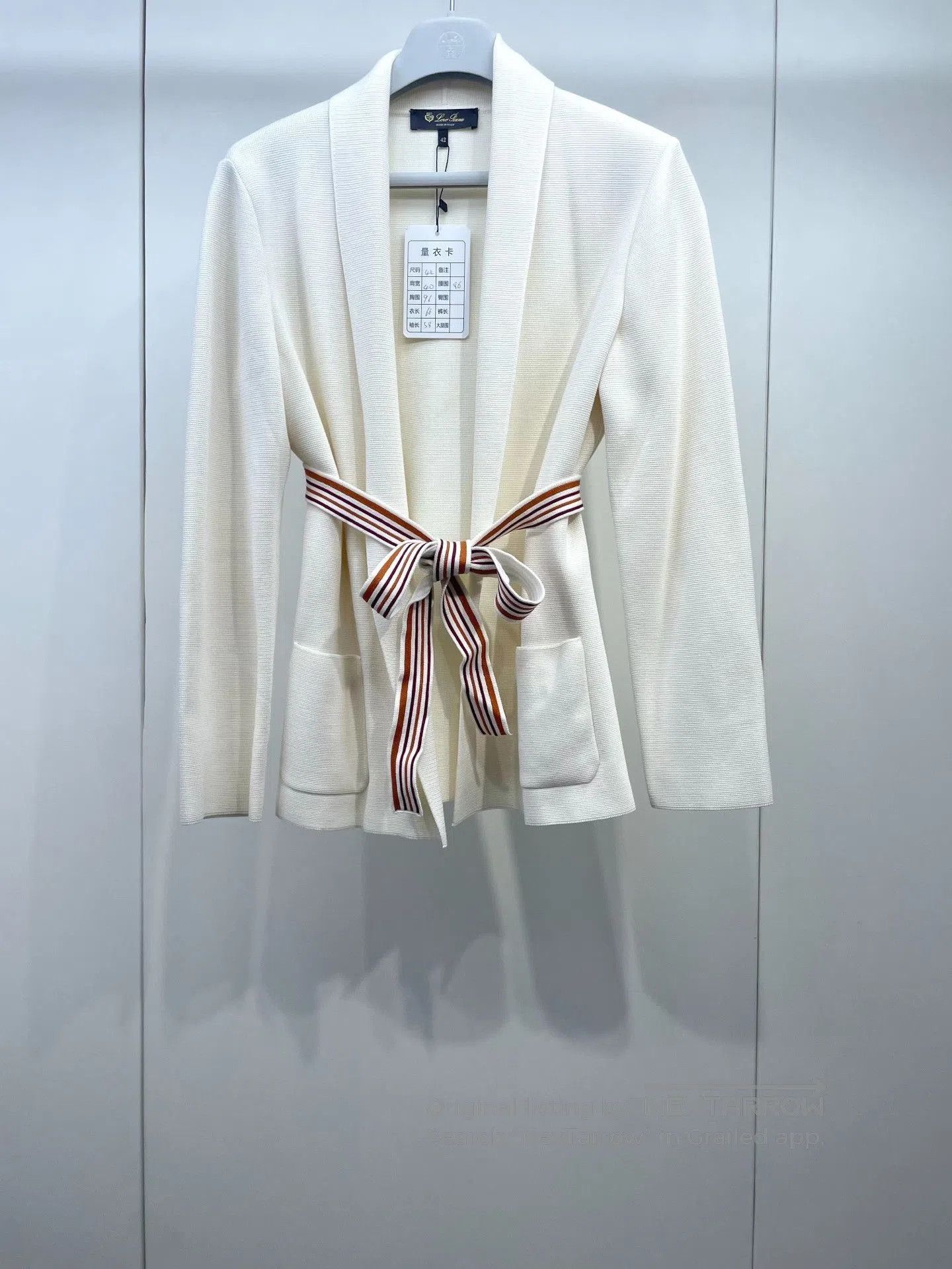 Loro Piana Loropiana Belted Knit Cardigan. Size M / US 6-8 / IT 42-44 - 1 Thumbnail