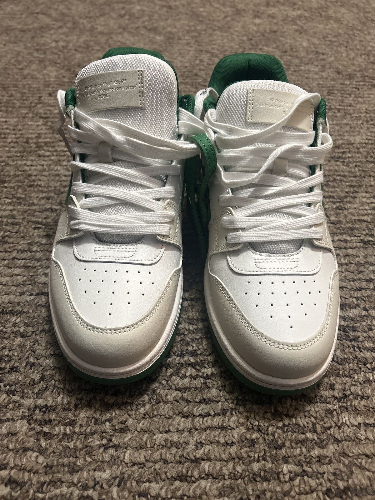 Off-White Out of Office Off White Green Size US 11 / EU 44 - 3 Thumbnail