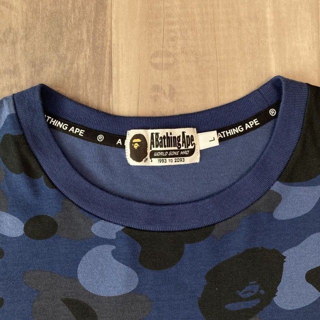 Bape BAPE CRAZY CAMO College Logo T-Shirt a bathing ape Size US L / EU 52-54 / 3 - 5 Thumbnail