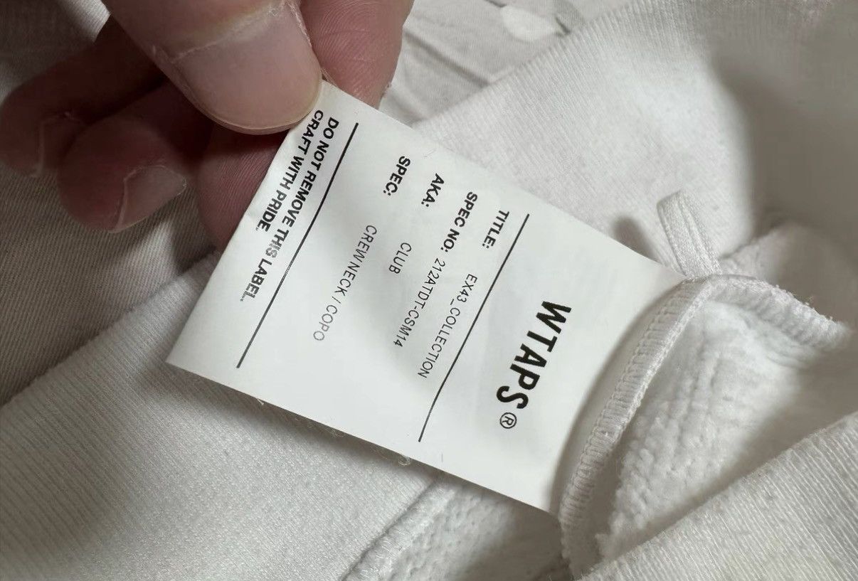 Wtaps WTAPS 21AW Embroidered Relaxed Crewneck Sweatshirt Size US XL / EU 56 / 4 - 5 Thumbnail