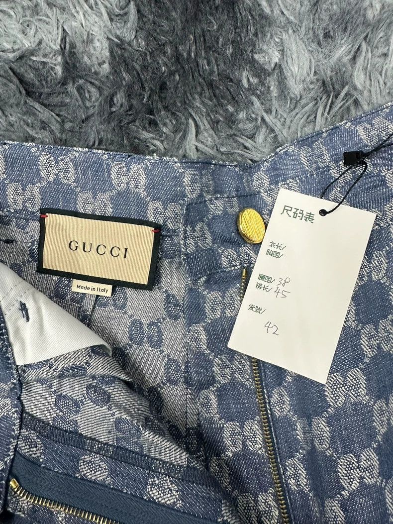 Gucci Gucci Full-print denim shorts 2502-Nextarrow Size US 26 / EU 42 - 6 Thumbnail