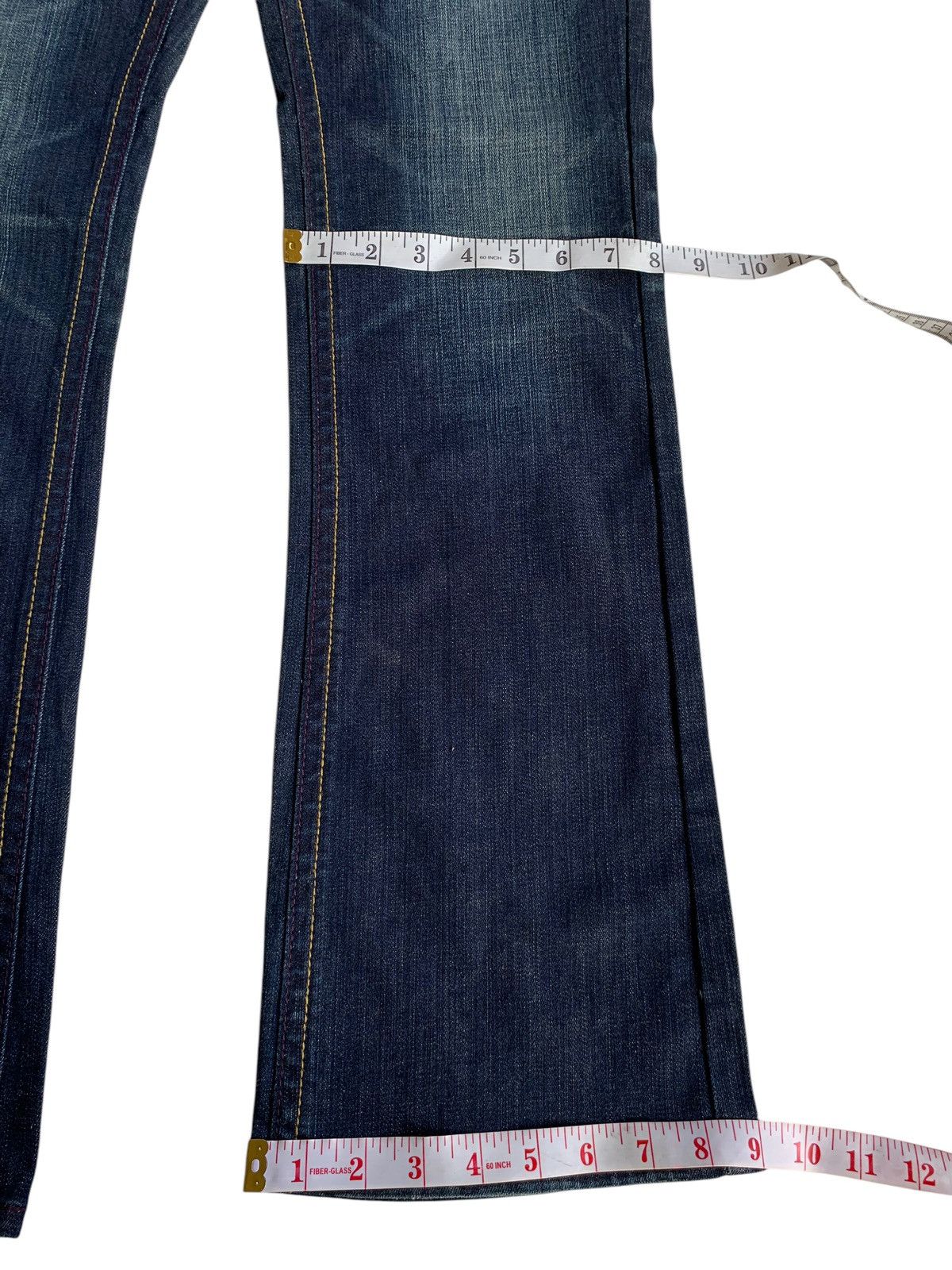 If Six Was Nine × KMRii × Le Grande Bleu (L.G.B.) FLARE💥 ORIRIN JAPANESE PUNK STYLE RUSTY STREACH DENIM 🎌☠️ Size US 32 / EU 48 - 20 Thumbnail