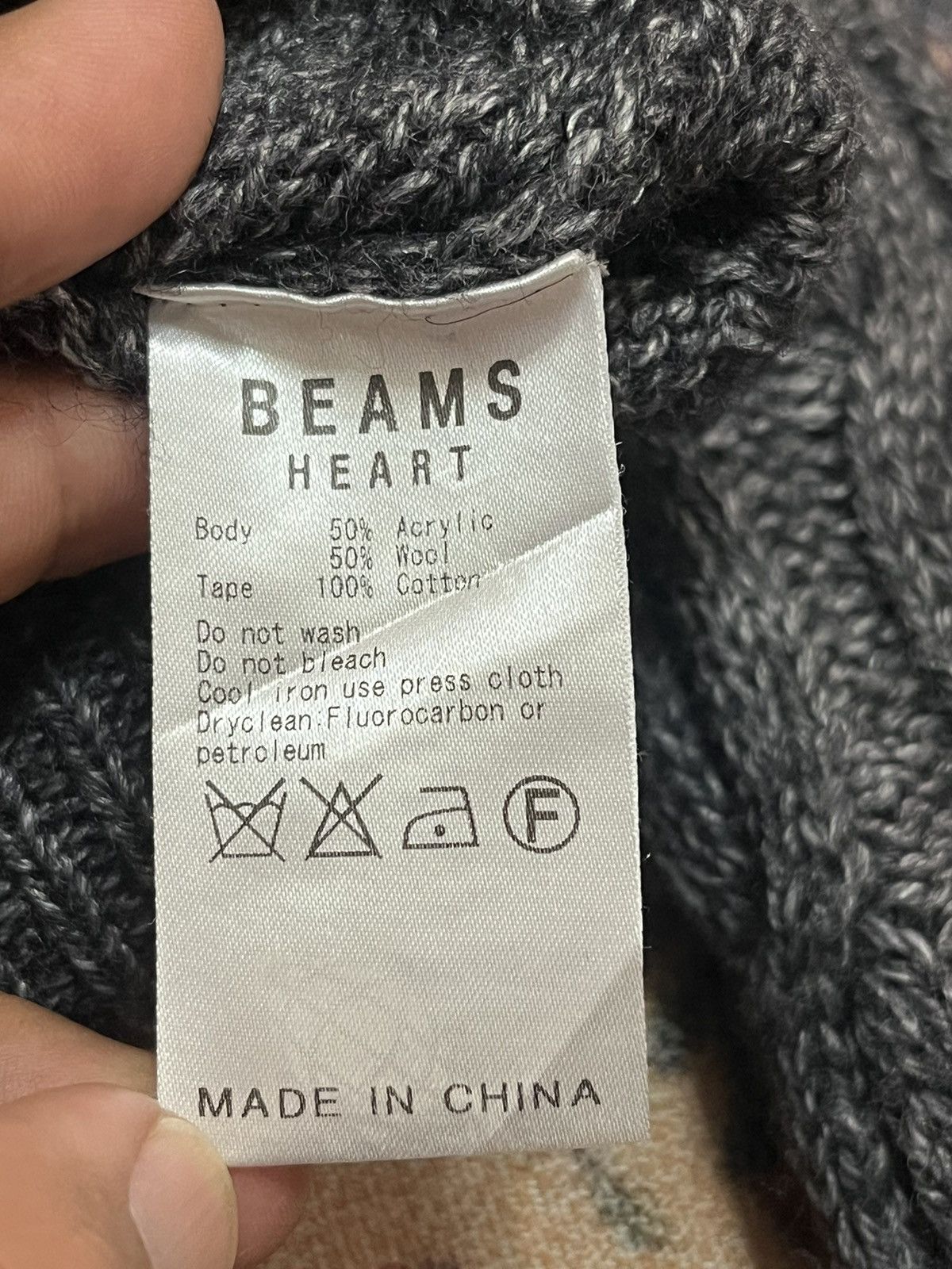 Beams Plus × Designer Vintage Beams Cable Knit Cardigan Jacket Size US M / EU 48-50 / 2 - 10 Thumbnail