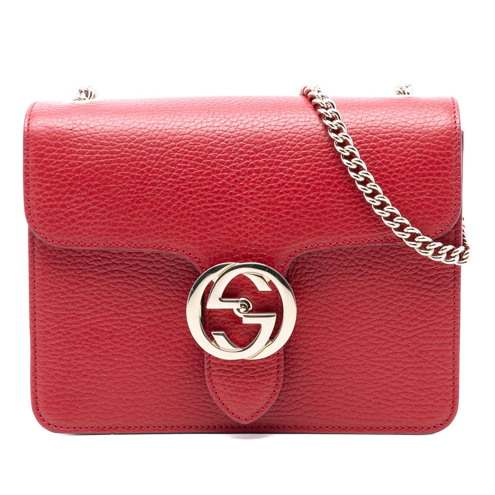 Gucci Small Dollar Calfskin Interlocking G Crossbody
