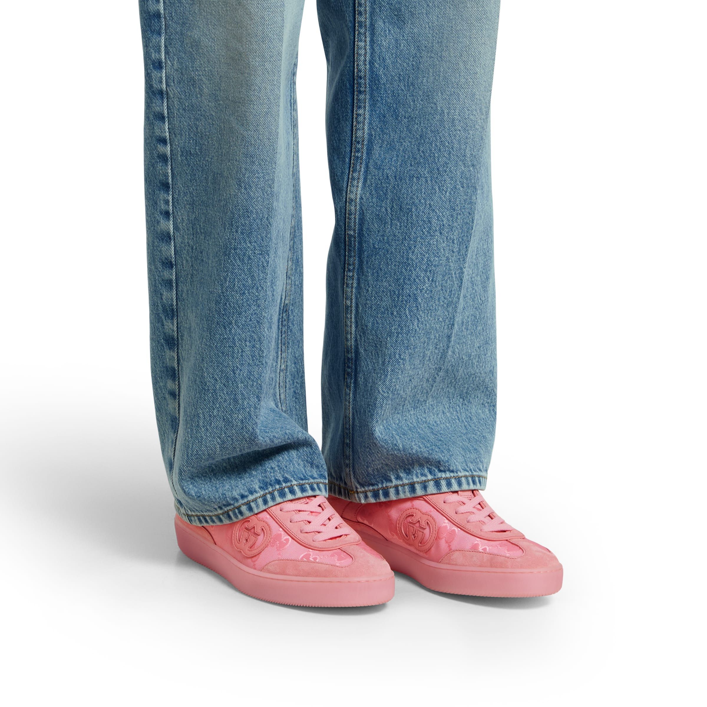 Gucci o1loc1c0326 812656 Women's G75 Sneakers in Pink Size US 7 / IT 37 - 3 Thumbnail