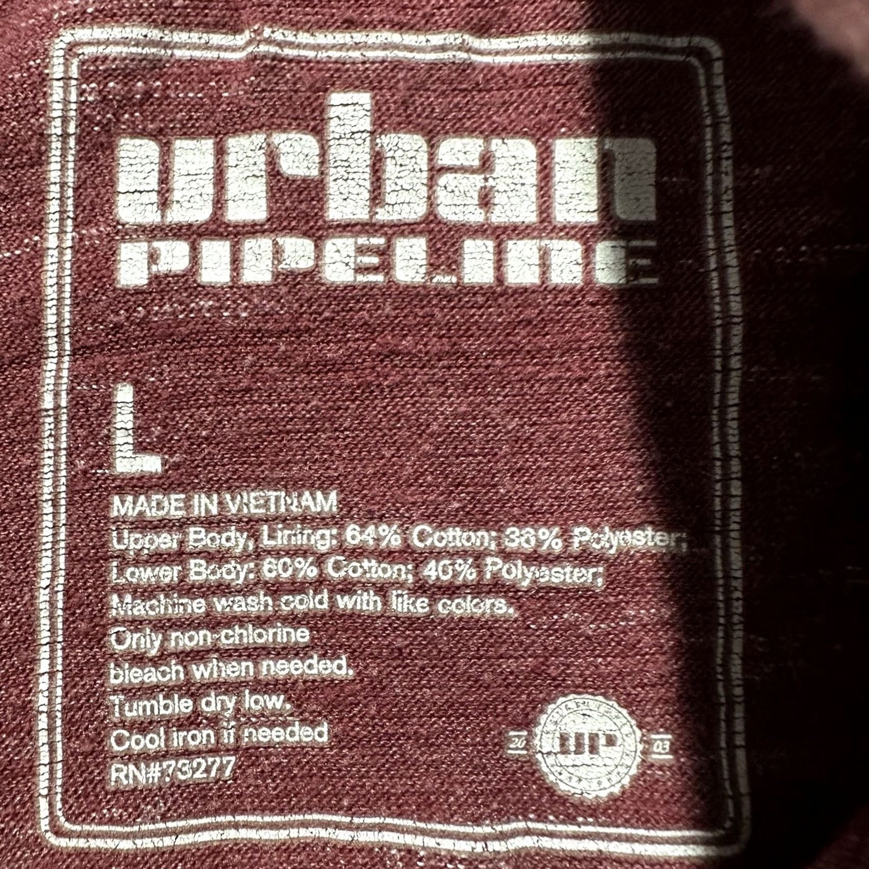 Vintage Urban Pipeline Hoodie Mens Large Red/Gray Lightweight Drawstring Front Pocket Size US L / EU 52-54 / 3 - 3 Thumbnail