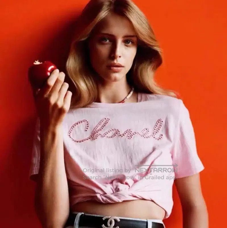 Chanel Chanel Pink Cotton Women's T-Shirt . Size XXS / US 00 / IT 34 - 9 Thumbnail