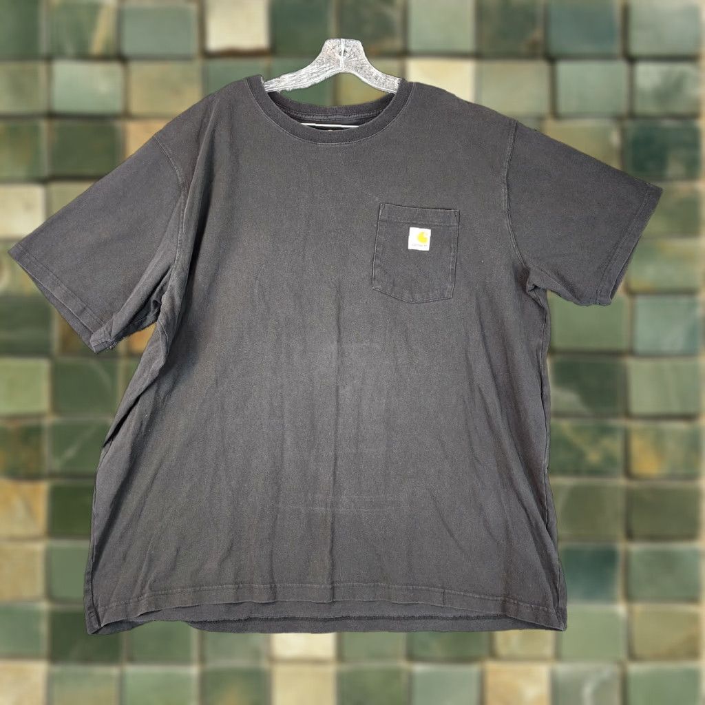 Carhartt VINTAGE? No, Carhartt Heavy Pocket T-Shirt Black 2XL Mens Short Sleeve Shirt Pocket Workwear - Carhartt Shirt Mens 2XL Black Short Sleeve Pocket Tee Size US XXL / EU 58 / 5 - 1 Thumbnail