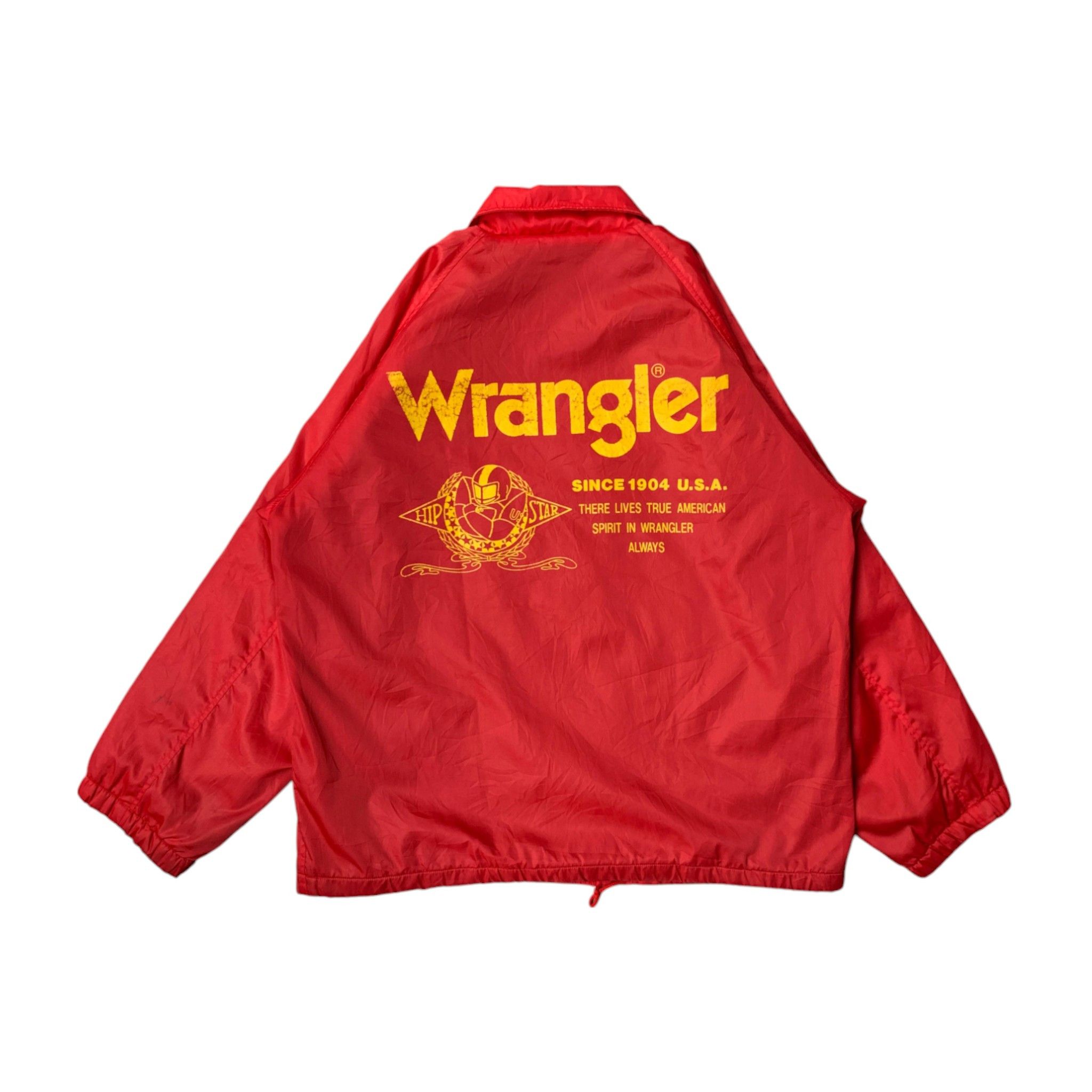Vintage × Wrangler Vtg 90's Wrangler Windbreker Big Logo Size US M / EU 48-50 / 2 - 2 Thumbnail