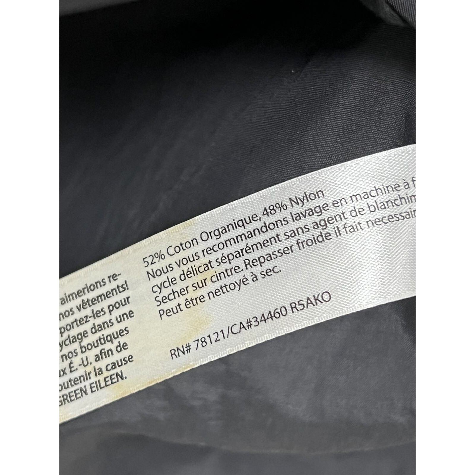 Eileen Fisher EILEEN FISHER Organic Jacket Blazer Cotton Black M A000663 Size M / US 6-8 / IT 42-44 - 4 Thumbnail