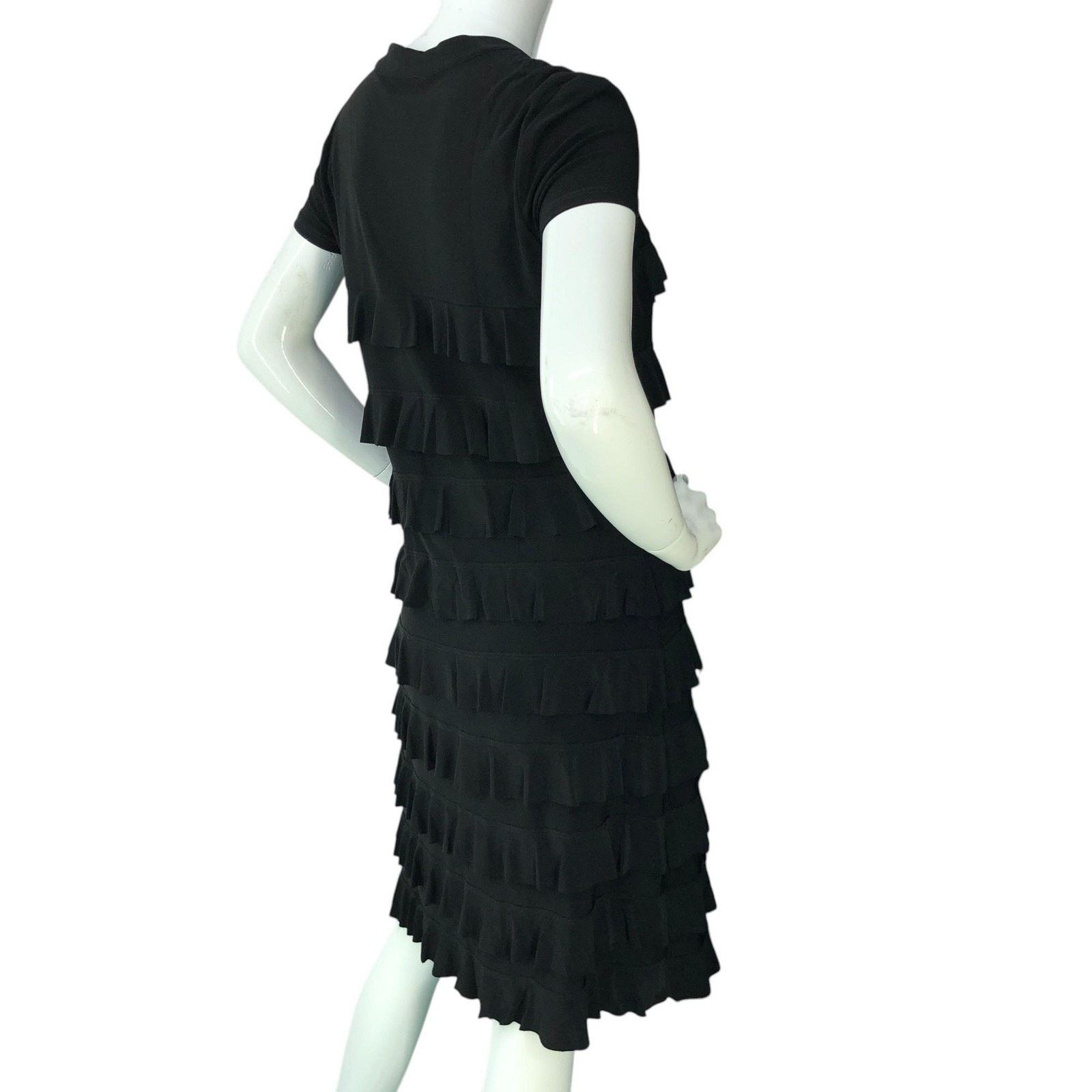 Joseph Ribkoff Joseph Ribkoff Dress 8 Short Sleeve Ruffle Tiered Knee Lngth Size M / US 6-8 / IT 42-44 - 8 Thumbnail