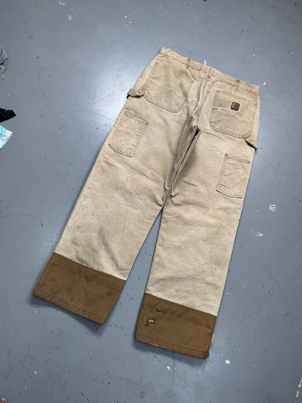 Carhartt Vintage sunfade Carhartt blanket line double knee denim Size US 34 / EU 50 - 12 Thumbnail