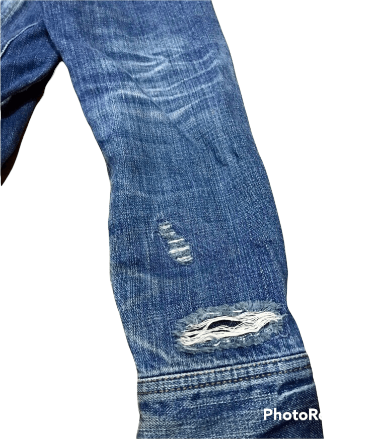 JACKROSE Jackrose Distressed Patchwork Denim Zipper Jacket Size US M / EU 48-50 / 2 - 11 Thumbnail