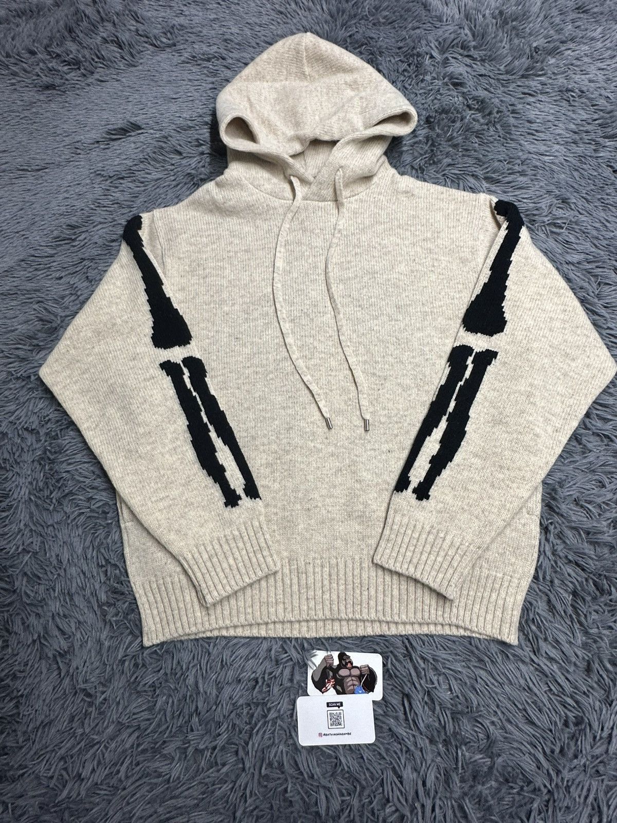 Kapital Kapital 5G Wool Bone Hooded Sweater Beige Size US S / EU 44-46 / 1 - 3 Thumbnail