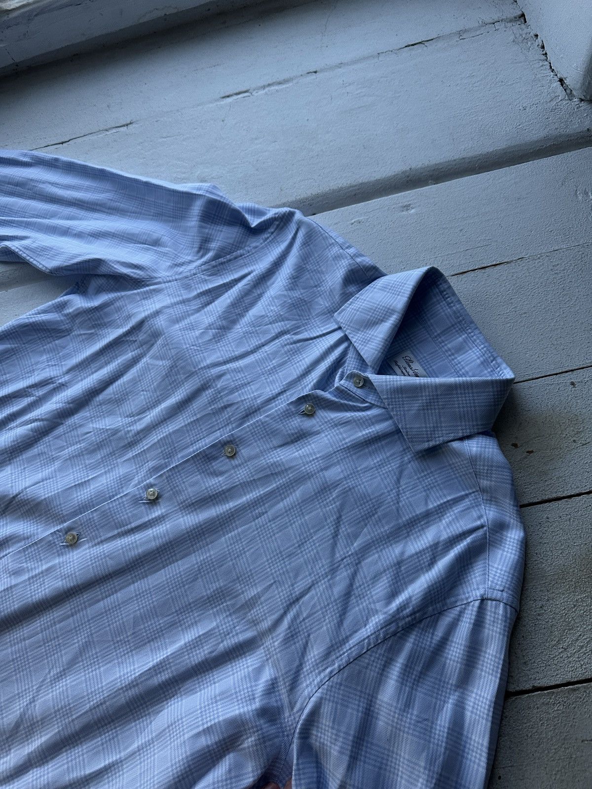 Strenstroms 🚨Stenstroms Men 17/43 Casual Shirt blue white luxury striped Size US M / EU 48-50 / 2 - 5 Thumbnail