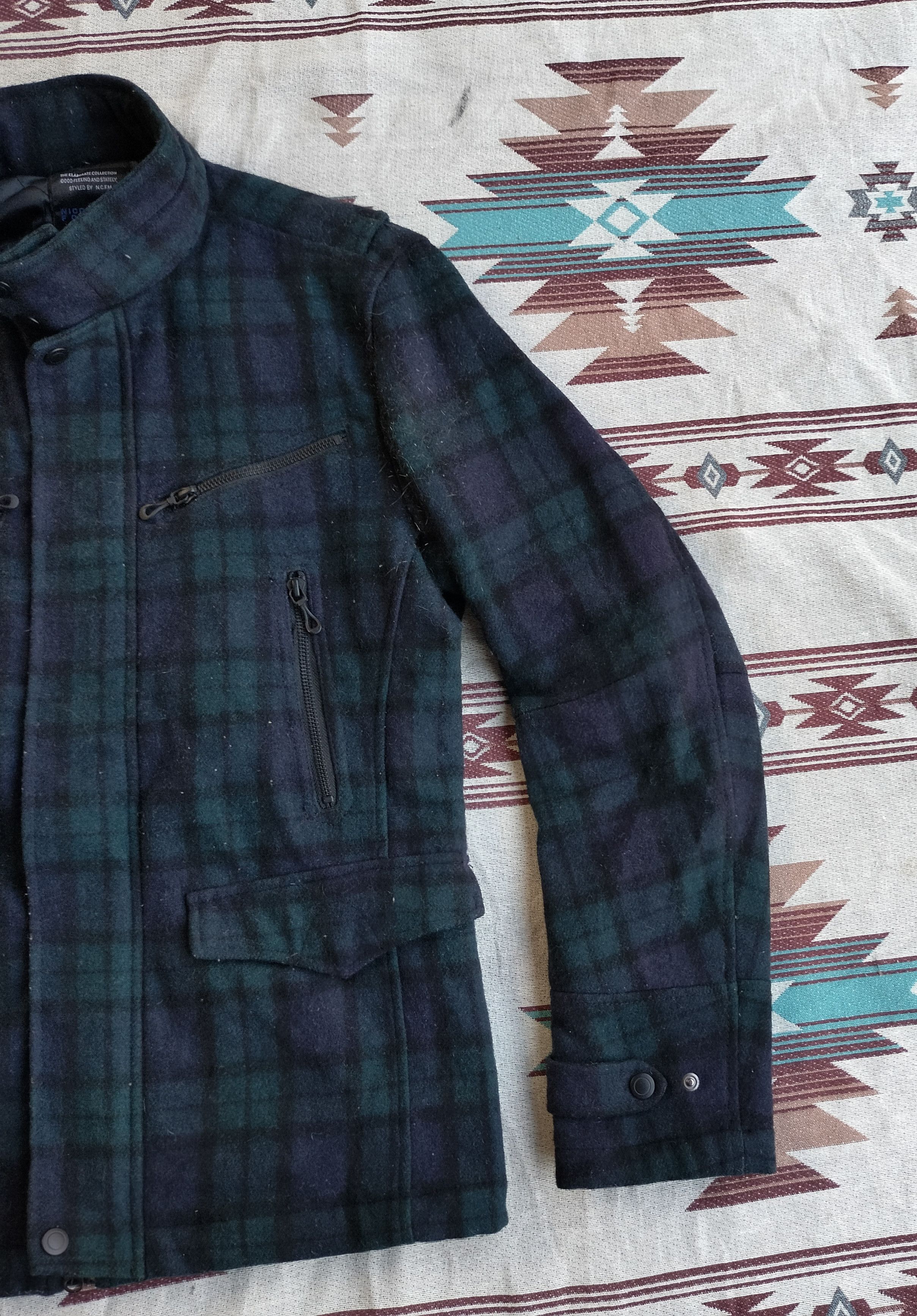 Nicole Club Nicole Club For Men japan plaid wool jacket Size US M / EU 48-50 / 2 - 5 Thumbnail