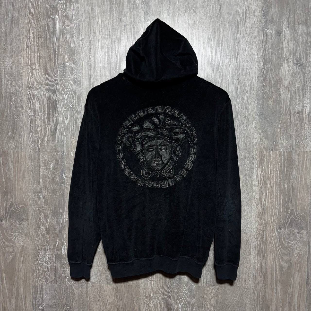 Versace Versace Velour Medusa Hoodie Sweatshirt XS Unisex Size US XS / EU 42 / 0 - 1 Thumbnail