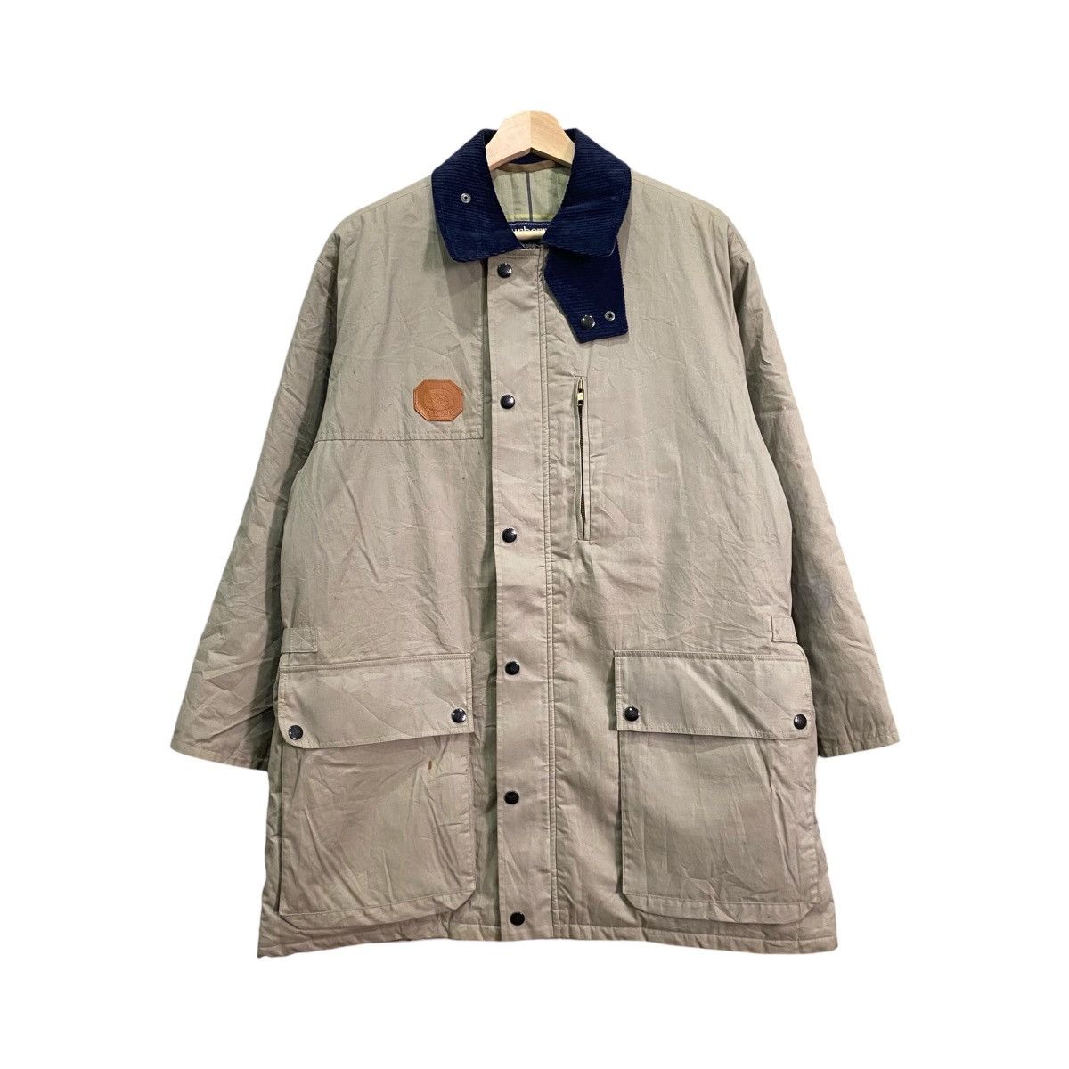 Burberry Vintage Burberry Corduroy Collar Hunting Canvas Field Jacket Size US L / EU 52-54 / 3 - 1 Thumbnail