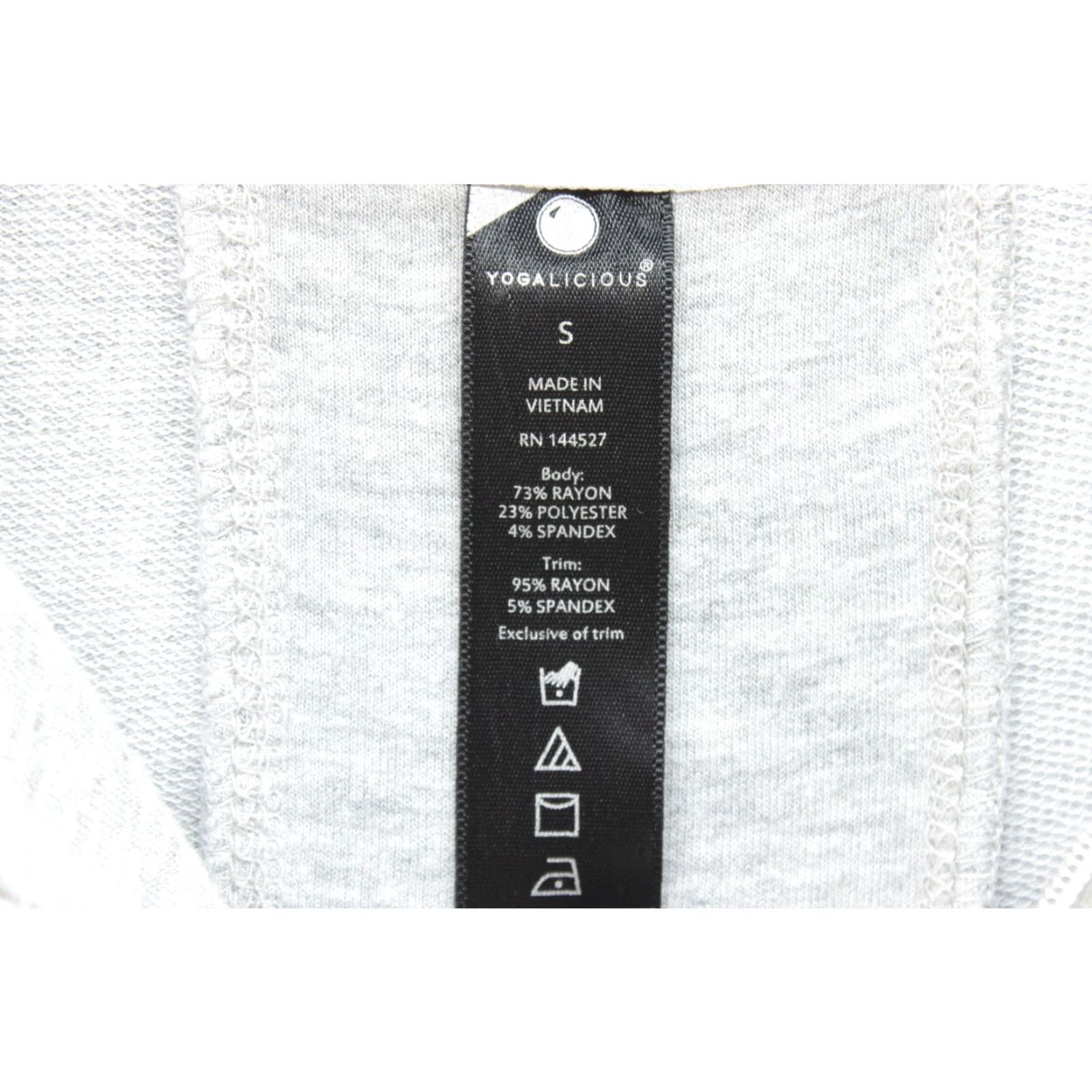 Vintage YOGALICIOUS Grey Full Zip Long Tunic Hoodie Vest Jacket Yoga Casual Womens Small Size S / US 4 / IT 40 - 7 Thumbnail