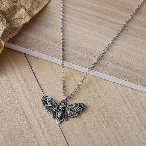 Jewelry Death Moth Pendant Necklace Size ONE SIZE - 3 Thumbnail