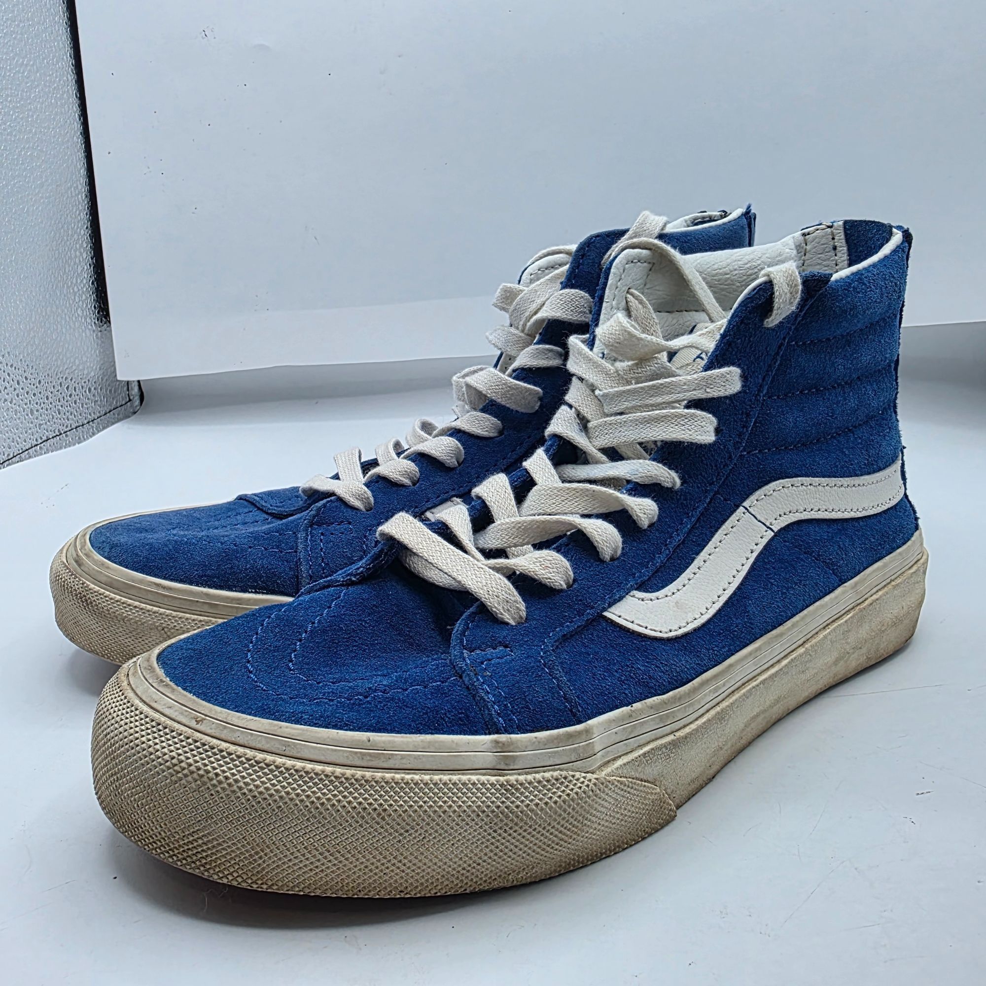 Vans Vans Sk8-Hi Mens 5.5 Blue White Hi Top Skateboarding Shoes S Size US 5.5 / EU 38 - 4 Thumbnail