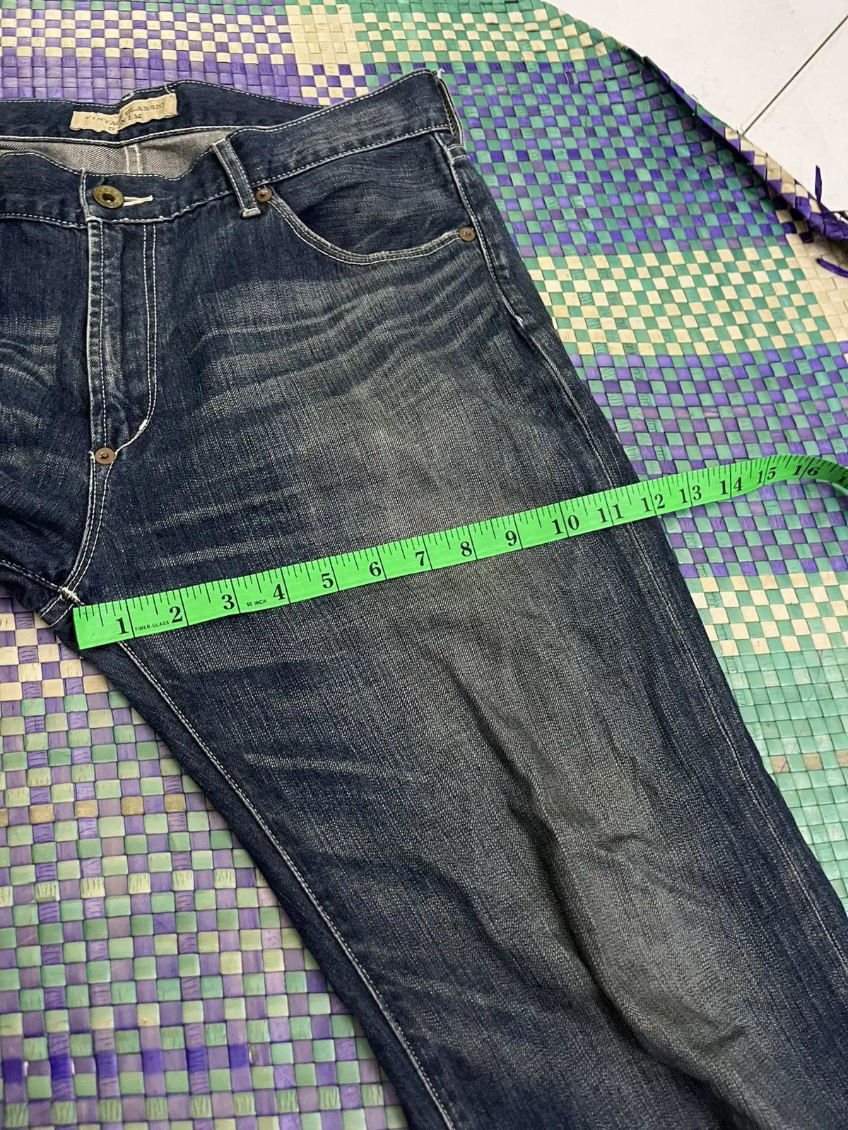 Uniqlo Uniqlo Buckle Back Denim Size US 33 - 7 Thumbnail