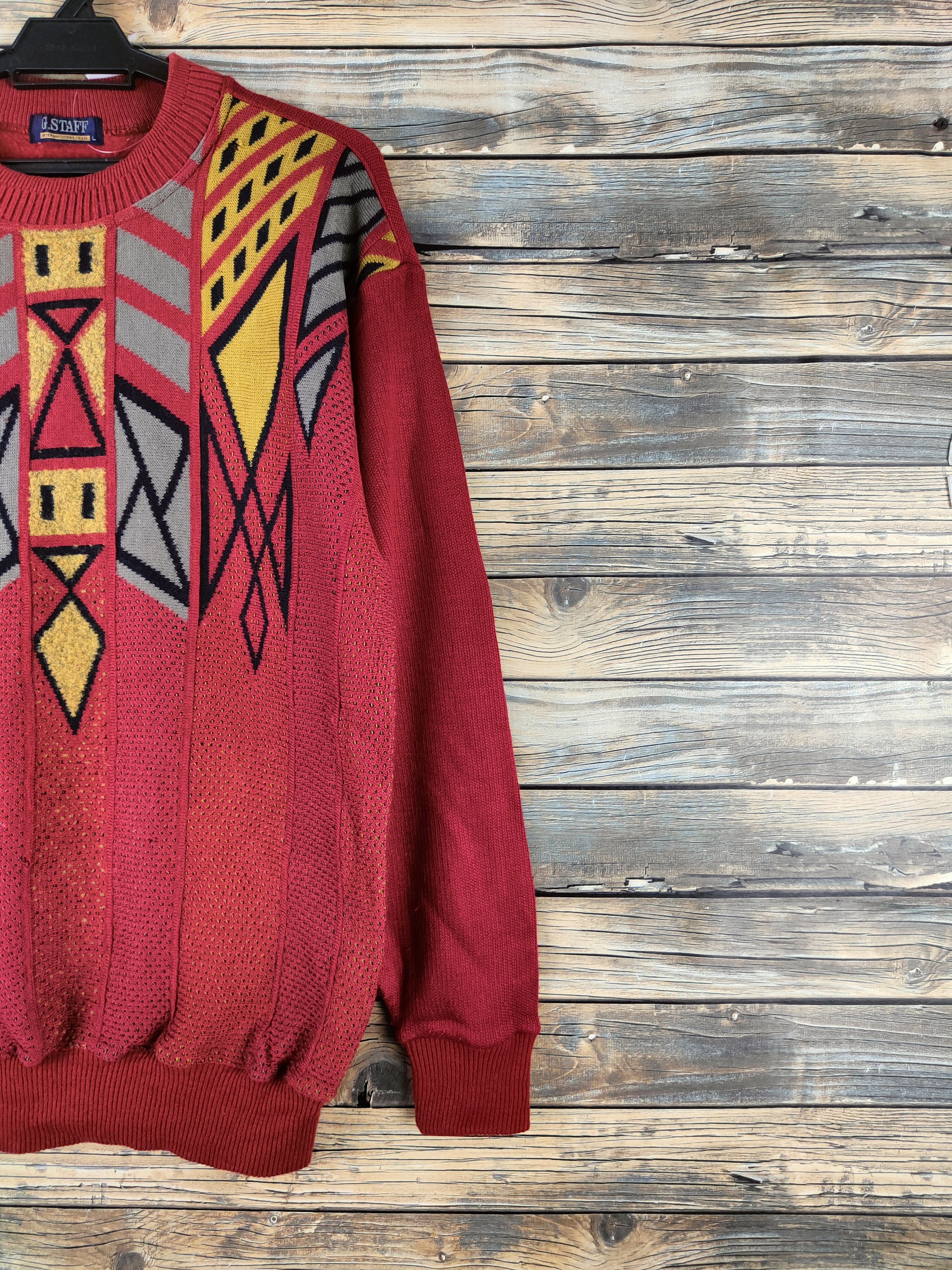 Japanese Brand DL G.Staff Brown Knitwear Sweatshirts #46-142 Size US L / EU 52-54 / 3 - 5 Thumbnail